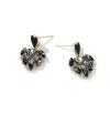 Black heart-shaped earrings, 2023 new style, elegant ear clips, niche design earrings, high-end ear studs -0101 Jia Liang Accessories details Picture